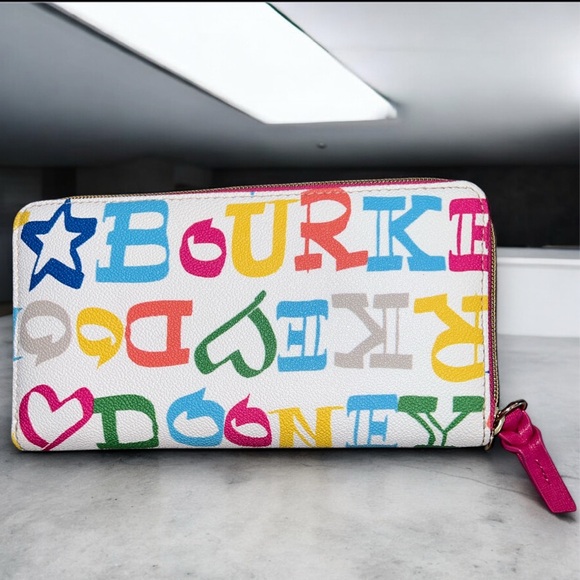 Dooney & Bourke Multicolor Long Zip Wallet🩷💚💙💛🩵 - Picture 4 of 7